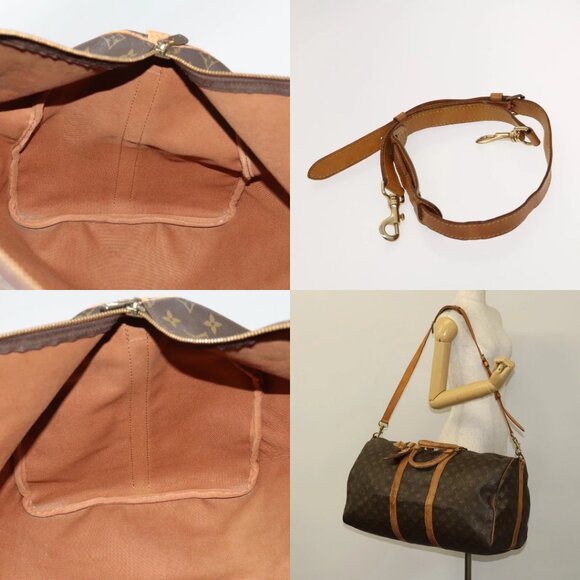 LOUIS VUITTON Monogram Keepall Bandouliere 55 Boston Bag M41414 LV Auth bs26511 - Picture 14 of 15